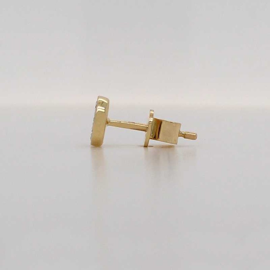 Ohrringe CH.ABRAMOWICZ | Ohrstecker Gelbgold 585 24 Brillanten 0,12Ct Wei Goldfassung