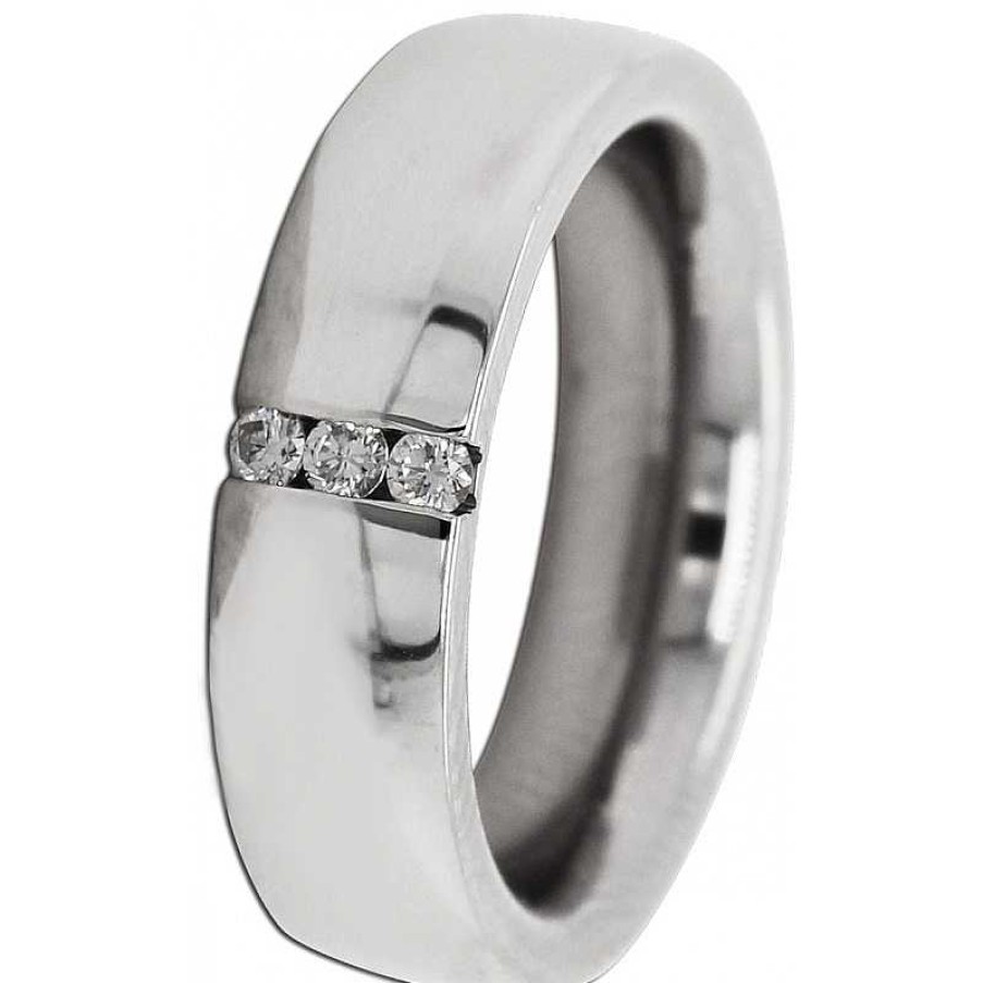 Ringe CH.ABRAMOWICZ | Brillantring Palladium 950 3 Diamanten 0,09Ct Tw/Vvs