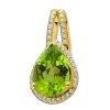 Kettenanh Nger CH.ABRAMOWICZ | Anh Nger Gelbgold 585 1 Peridot Edelstein 44 Diamanten